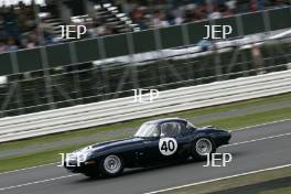 Jaguar E Type action at Silverstone