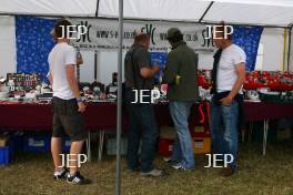 Trade stalls at the Silverstone Classic