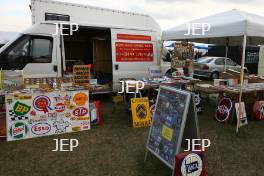 Trade stalls at the Silverstone Classic