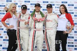 Podium, Heston Blumenthal - 2nd, Rick Parfitt Jnr - 1st and Brandan Cole 3rd