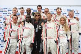 The 2011 Bobby Moore celebrity challenge drivers with Suzi Quatro