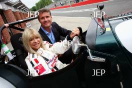 Jo Wood passes her ARDS test at Brands Hatch on 18th May 2011 with David Coulthard