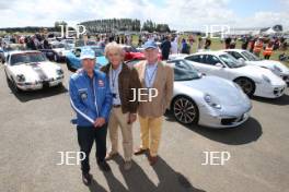 Richard Attwood, Derek Bell and John Fitzpatrick at the Porsche 911 celebration