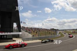 David Branham and Stirling Moss in the Parade of Grand Prix Cars