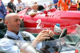 David Branham and Stirling Moss in the Parade of Grand Prix Cars