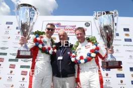 Matt Neal and Gordon Shedden with Warwick Banks