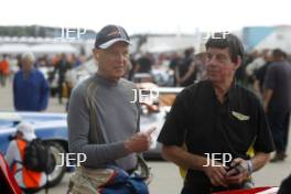 Silverstone Classic 2016,  29th-31st July, 2016, Silverstone Circuit, Northants, England.  Vin Malkie (right) Copyright Free for editorial use only Mandatory credit – Jakob Ebrey Photography 