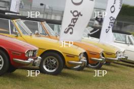 Silverstone Classic 2016,  29th-31st July, 2016, Silverstone Circuit, Northants, England.  Triumph Stag Copyright Free for editorial use only