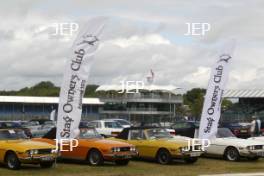 Silverstone Classic 2016,  29th-31st July, 2016, Silverstone Circuit, Northants, England.  Triumph Stag Copyright Free for editorial use only