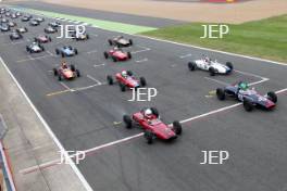 Silverstone Classic 2016,  29th-31st July, 2016, Silverstone Circuit, Northants, England.  The start of the race Copyright Free for editorial use only Mandatory credit – Jakob Ebrey Photography 