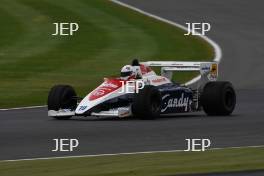 Silverstone Classic 2016,  29th-31st July, 2016, Silverstone Circuit, Northants, England.  Alastair Davidson Toleman TG184 Copyright Free for editorial use only Mandatory credit – Jakob Ebrey Photography 