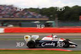 Silverstone Classic 2016,  29th-31st July, 2016, Silverstone Circuit, Northants, England.  Alastair Davidson Toleman TG184 Copyright Free for editorial use only Mandatory credit – Jakob Ebrey Photography 