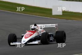 Silverstone Classic 2016,  29th-31st July, 2016, Silverstone Circuit, Northants, England.  Alastair Davidson Toleman TG184 Copyright Free for editorial use only Mandatory credit – Jakob Ebrey Photography 