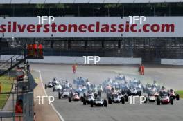 Silverstone Classic 2016,  29th-31st July, 2016, Silverstone Circuit, Northants, England.  Start of the race  Copyright Free for editorial use only