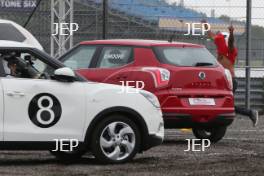 Silverstone Classic 2016,  29th-31st July, 2016, Silverstone Circuit, Northants, England.  SsangYong Car Football with England, in the red of 1966, were represented by footballers John Barnes (c) and Steve Hodge as well as John Stiles (son ofNobby). The Germans – in white – lined up with ex-Formula 1 stars Damon Hill (c), Johnny Herbert and Anthony Davidson Copyright Free for editorial use only Mandatory credit – Jakob Ebrey Photography 