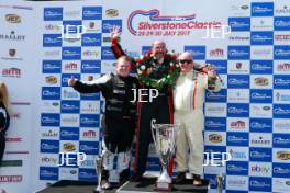 Silverstone Classic  28-30 July 2017 At the Home of British Motorsport Celebrity Owners Race  Podium Free for editorial use only Photo credit –  JEP 