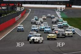 Silverstone Classic  28-30 July 2017  At the Home of British Motorsport  Race Start, Steve Soper leads Free for editorial use only Photo credit – JEP