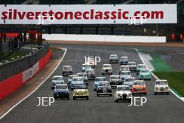 Silverstone Classic  28-30 July 2017  At the Home of British Motorsport  Race Start, Steve Soper leads Free for editorial use only Photo credit – JEP