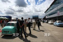 Silverstone Classic  28-30 July 2017 At the Home of British Motorsport Celebrity Owners Race  Assembly Area Free for editorial use only Photo credit –  JEP 