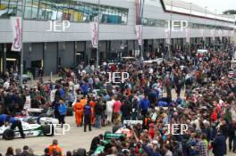 Silverstone Classic  28-30 July 2017 At the Home of British Motorsport FIA Masters F1  Cars assemble in the paddock Free for editorial use only Photo credit –  JEP 