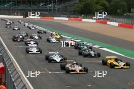 Silverstone Classic  28-30 July 2017 At the Home of British Motorsport FIA Masters F1  Race Start Free for editorial use only Photo credit –  JEP 