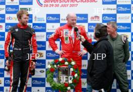 Silverstone Classic  28-30 July 2017 At the Home of British Motorsport FIA Masters F1  Podium Free for editorial use only Photo credit –  JEP 