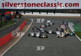 Silverstone Classic  28-30 July 2017 At the Home of British Motorsport FIA Masters F1  Race Start Free for editorial use only Photo credit –  JEP 