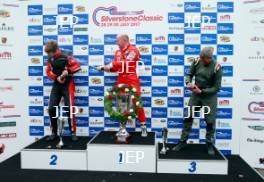 Silverstone Classic  28-30 July 2017 At the Home of British Motorsport FIA Masters F1  Podium Free for editorial use only Photo credit –  JEP 