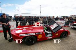 Silverstone Classic  28-30 July 2017 At the Home of British Motorsport FIA Masters Sportscars Assembly Area Free for editorial use only Photo credit –  JEP 