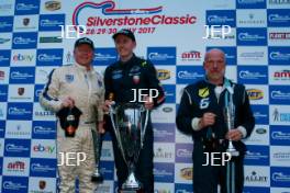 Silverstone Classic  28-30 July 2017 At the Home of British Motorsport Gallet Trophy for Pre66 GT Podium Free for editorial use only Photo credit –  JEP 