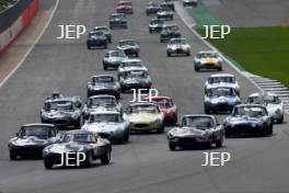 Silverstone Classic  28-30 July 2017  At the Home of British Motorsport  GOMM Read, Jaguar E-type Free for editorial use only Photo credit – JEP