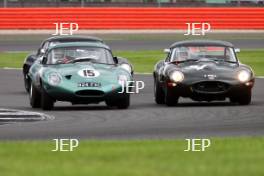 Silverstone Classic  28-30 July 2017  At the Home of British Motorsport  Gary Pearson Jaguar E-Type Free for editorial use only Photo credit – JEP