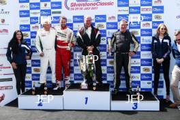 Silverstone Classic  28-30 July 2017  At the Home of British Motorsport  Podium - Dodd wins  Free for editorial use only Photo credit – JEP