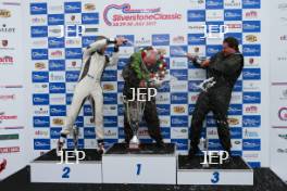 Silverstone Classic  28-30 July 2017 At the Home of British Motorsport Maserati HPGCA Pre 66 GP Podium Free for editorial use only Photo credit –  JEP 