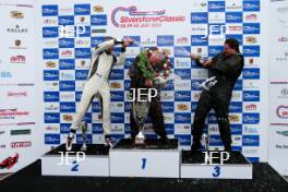 Silverstone Classic  28-30 July 2017 At the Home of British Motorsport Maserati HPGCA Pre 66 GP Podium Free for editorial use only Photo credit –  JEP 