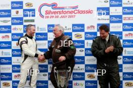 Silverstone Classic  28-30 July 2017 At the Home of British Motorsport Maserati HPGCA Pre 66 GP Podium Free for editorial use only Photo credit –  JEP 