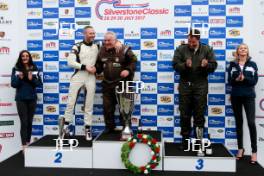 Silverstone Classic  28-30 July 2017 At the Home of British Motorsport Maserati HPGCA Pre 66 GP Podium Free for editorial use only Photo credit –  JEP 