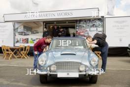 Silverstone Classic 28-30TH July 2017 At the Home of British Motorsport Village Green Aston Martin Free for editorial use only Please credit â€“ Oliver Edwards