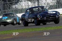 Silverstone Classic  28-30 July 2017  At the Home of British Motorsport  Bob Binfield Jaguar E-Type Free for editorial use only Photo credit – JEP