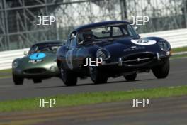 Silverstone Classic  28-30 July 2017  At the Home of British Motorsport  Bob Binfield Jaguar E-Type Free for editorial use only Photo credit – JEP