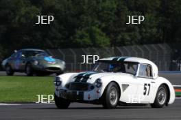 Silverstone Classic  28-30 July 2017 At the Home of British Motorsport RAC Tourist Trophy for Pre 63 GT KNIGHT Richard, WOOLMER Richard, Austin Healey Free for editorial use only Photo credit –  JEP 