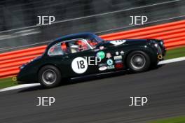 Silverstone Classic  28-30 July 2017  At the Home of British Motorsport  Marc Gordon Jaguar XK150s Free for editorial use only Photo credit – JEP