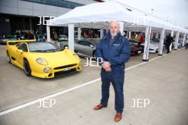 Silverstone Classic  28-30 July 2017  At the Home of British Motorsport  General Don Law with the Jaguar XJ220 display Free for editorial use only Photo credit – JEP