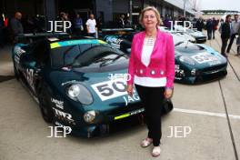 Silverstone Classic  28-30 July 2017  At the Home of British Motorsport  General Elizabeth Walkinshaw with the Jaguar XJ220 Free for editorial use only Photo credit – JEP