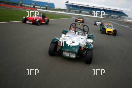 Silverstone Classic Media Day 2017,. Silverstone Circuit, Northants, England. 23rd March 2017. Lotus 7. Copyright Free for editorial use.