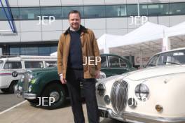 Silverstone Classic Media Day 2017, Silverstone Circuit, Northants, England. 23rd March 2017. Tim Hannig Jaguar. Copyright Free for editorial use.