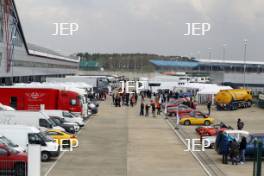 Silverstone Classic Media Day 2017, Silverstone Circuit, Northants, England. 23rd March 2017. Silverstone Classic paddock. Copyright Free for editorial use.