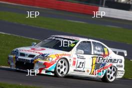 Silverstone Classic Media Day 2017, Silverstone Circuit, Northants, England. 23rd March 2017. Dan Wheeler Nissan Primera. Copyright Free for editorial use.