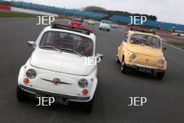 Silverstone Classic Media Day 2017, Silverstone Circuit, Northants, England. 23rd March 2017. Fiat Abarth Copyright Free for editorial use.