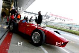 Silverstone Classic Media Day 2017, Silverstone Circuit, Northants, England. 23rd March 2017. Ferrari Dino. Copyright Free for editorial use.